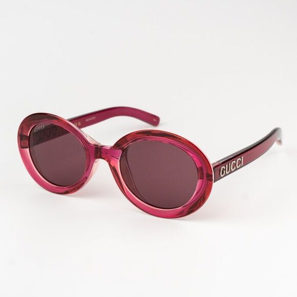 Gucci GG1722SA 004 BRAND NEW Sunglasses Transparent Red Burgundy Violet Unisex - Picture 1 of 10